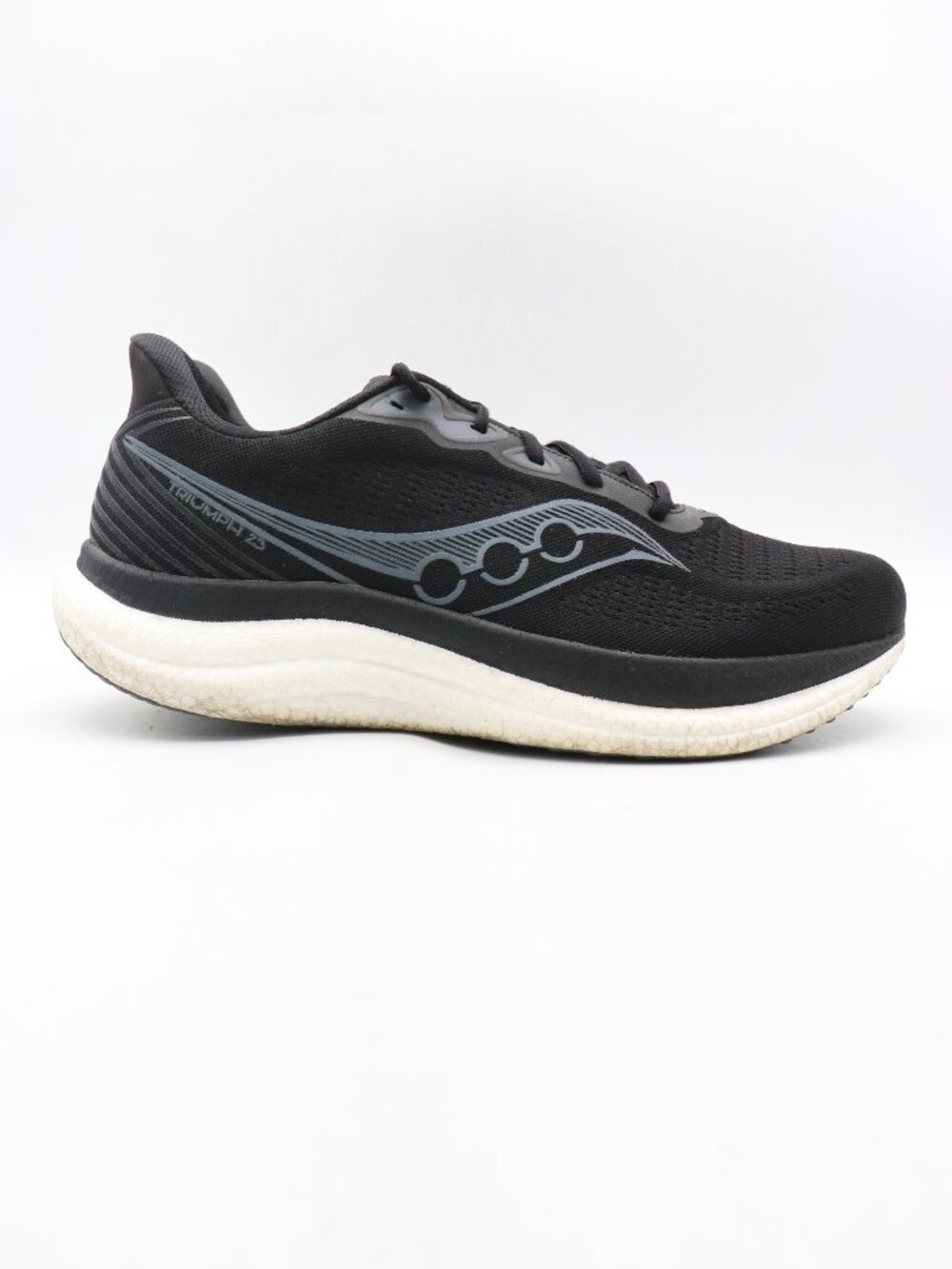 Saucony Triumph 23 Men's Size 13 Black White Athletic Running Shoes Sneakers